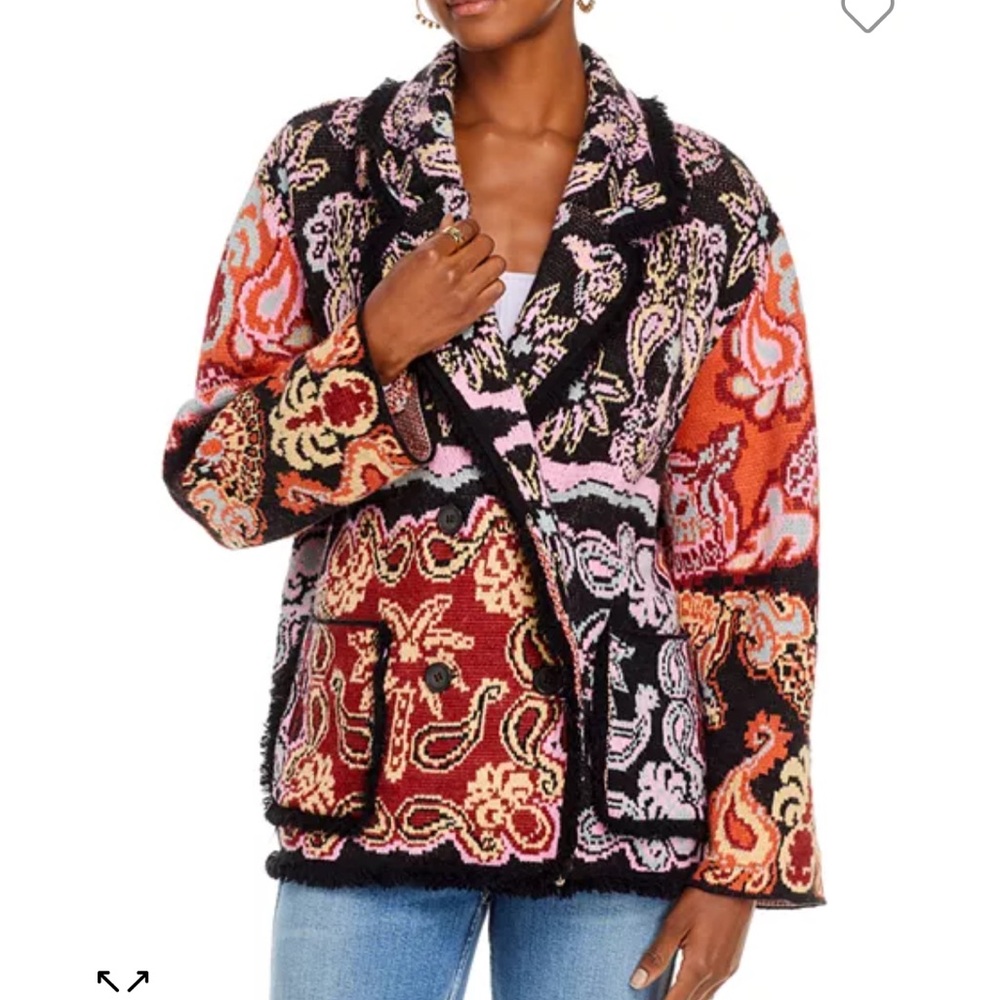 FarmRio knit coat